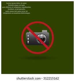 photo camera. icon. vector design