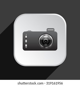 photo camera. icon. vector design