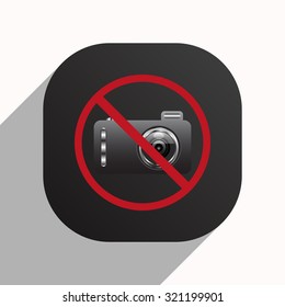 photo camera. icon. vector design