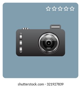 photo camera. icon. vector design