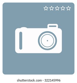photo camera. icon. vector design