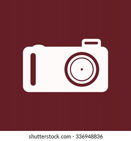 photo camera. icon. vector design