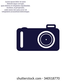 photo camera. icon. vector design