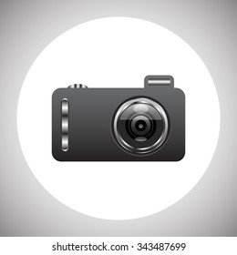 photo camera. icon. vector design