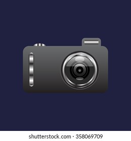 photo camera. icon. vector design