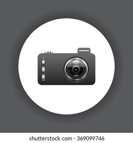 photo camera. icon. vector design