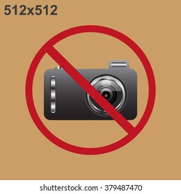 photo camera. icon. vector design