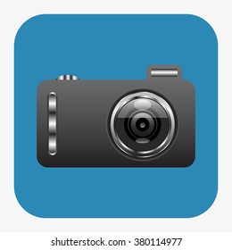 photo camera. icon. vector design