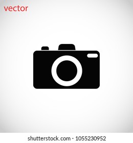 Photo camera icon, Vector EPS 10 illustration style