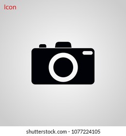 Photo camera icon, Vector EPS 10 illustration style