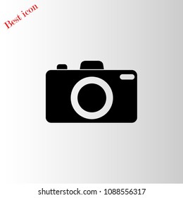Photo camera icon, Vector EPS 10 illustration style