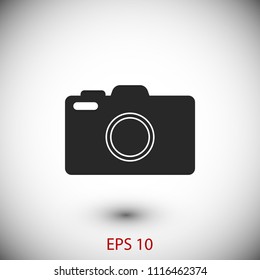 Photo camera icon, Vector EPS 10 illustration style