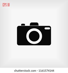 Photo camera icon, Vector EPS 10 illustration style