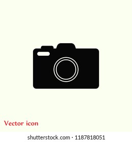 Photo camera icon, Vector EPS 10 illustration style