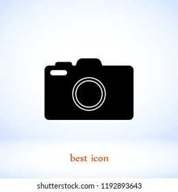 Photo camera icon, Vector EPS 10 illustration style