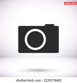 photo camera icon. Vector  Eps 10 