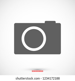 photo camera icon. Vector  Eps 10 