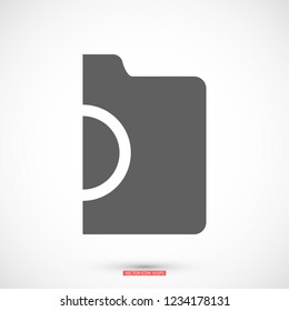 photo camera. icon. Vector Eps 10