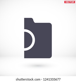 photo camera. icon. Vector Eps 10