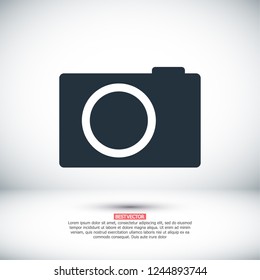 photo camera icon. Vector  Eps 10 
