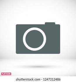 photo camera icon. Vector  Eps 10 