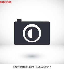photo camera icon. Vector  Eps 10 