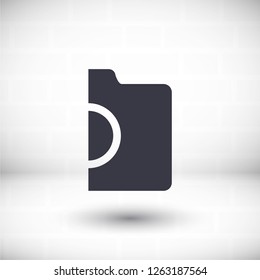 photo camera. icon. Vector Eps 10