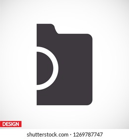 photo camera. icon. Vector Eps 10
