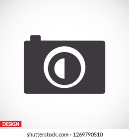 photo camera icon. Vector  Eps 10 