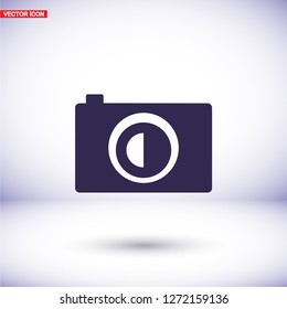 photo camera icon. Vector  Eps 10 