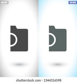 photo camera. icon. Vector Eps 10
