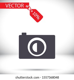 photo camera icon. Vector Eps 10 . Lorem Ipsum Flat Design