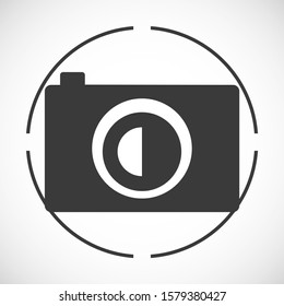 photo camera icon. Vector Eps 10 .Flat Design