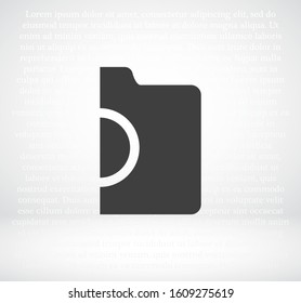 photo camera. icon. Vector Eps 10. Lorem Ipsum Flat Design