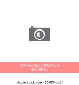 photo camera icon. Vector Eps 10 . Lorem Ipsum Flat Design equipment digital