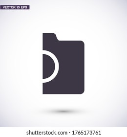 photo camera. icon. Vector Eps 10. Lorem Ipsum Flat Design 