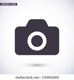 Fotokamera-Symbol. Vektorgrafik Eps10 . Lorem Ipsum Flach Design digitale Ausrüstung