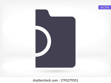 photo camera. icon. Vector Eps 10. Lorem Ipsum Flat Design 