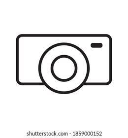 Icono de cámara fotográfica eps 10