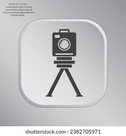 icono de la cámara fotográfica. Vector Eps 10