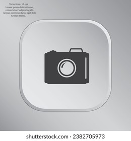 icono de la cámara fotográfica. Vector Eps 10