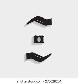 photo camera icon. Vector Eps 10