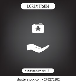 photo camera icon. Vector Eps 10