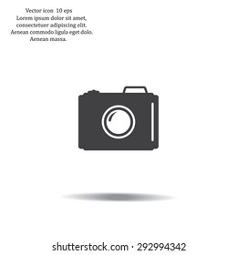 photo camera icon. Vector Eps 10