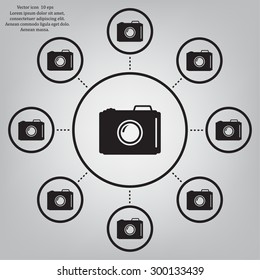 photo camera icon. Vector Eps 10