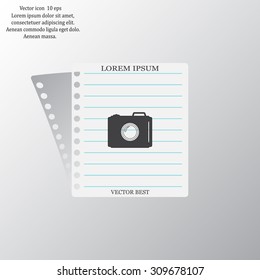 photo camera icon. Vector Eps 10