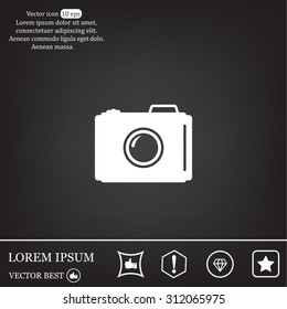 photo camera icon. Vector Eps 10