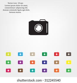 photo camera icon. Vector Eps 10