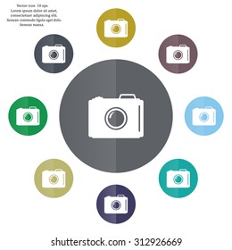 photo camera icon. Vector Eps 10