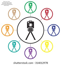 photo camera icon. Vector Eps 10